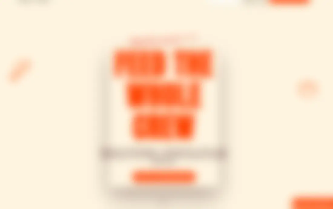 Blurred screenshot of the catering site prototype's hero