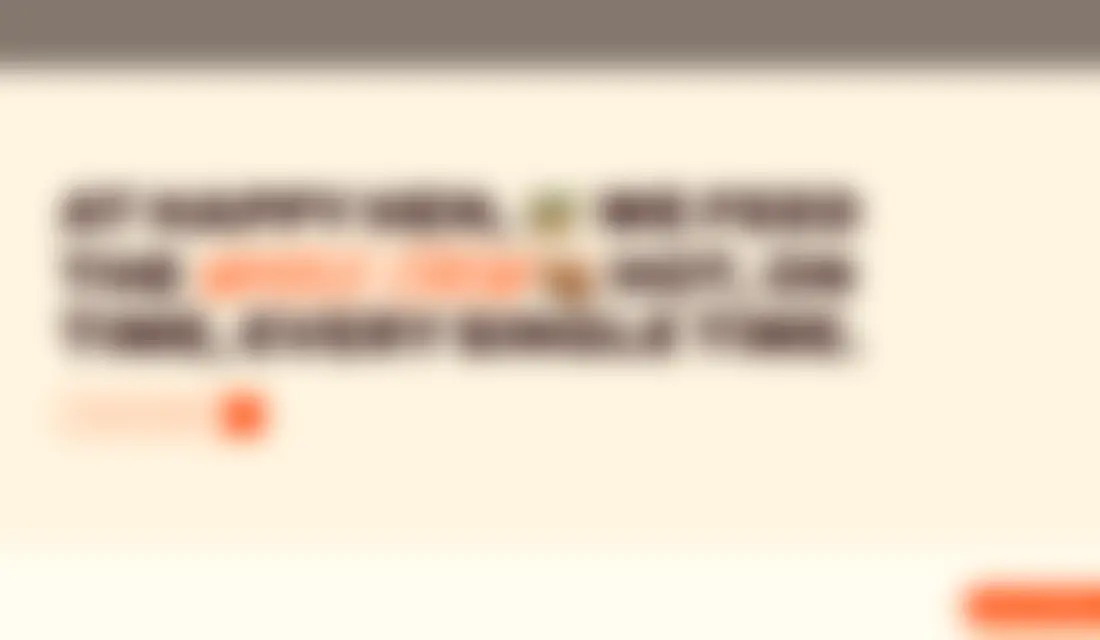 Blurred screenshot of the catering site's ordering section